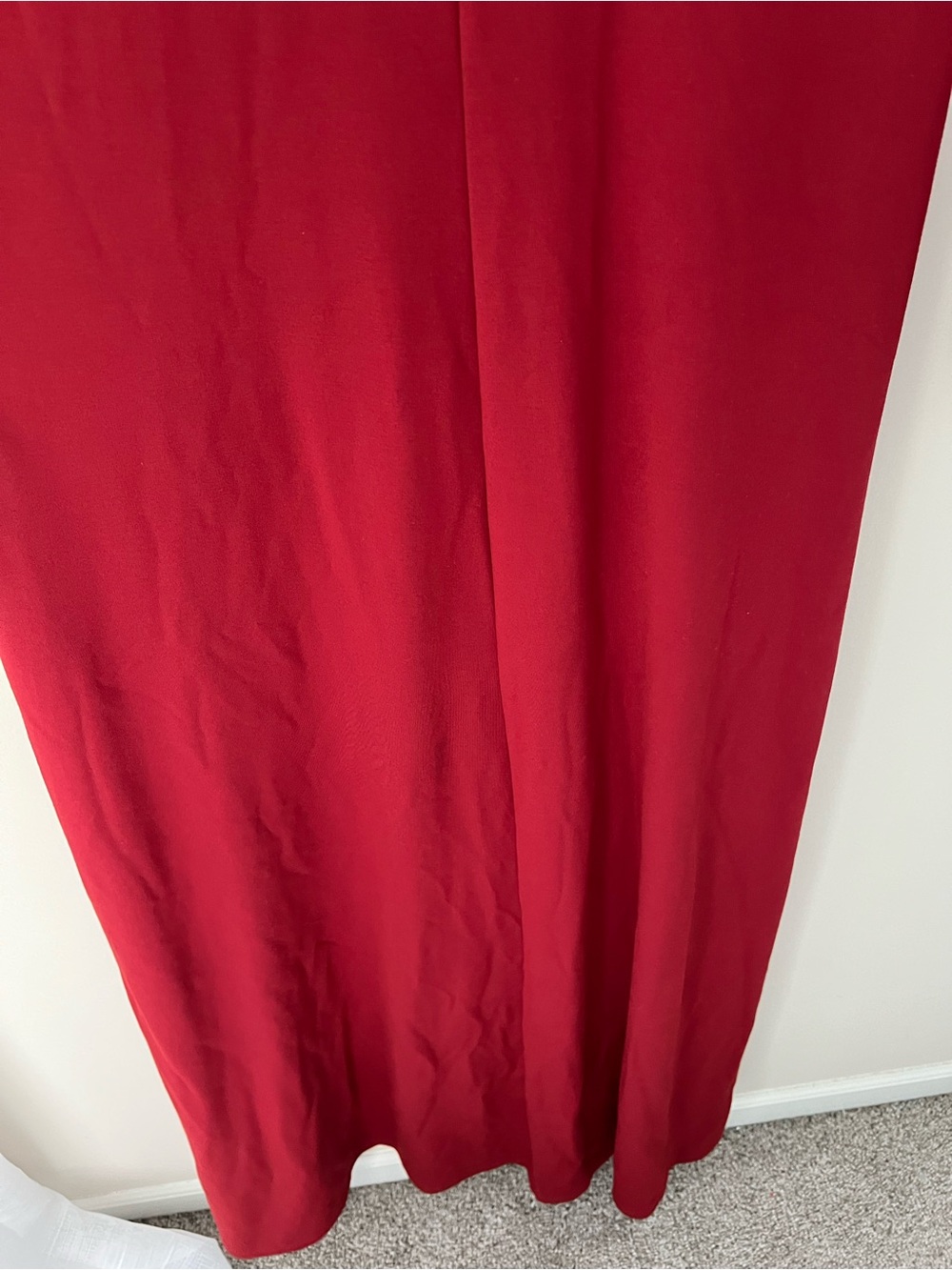 Soft Surroundings Lagia Red Dahlia Ponte Knit Minimalist Long Maxi Dress Size XL - Picture 6 of 10